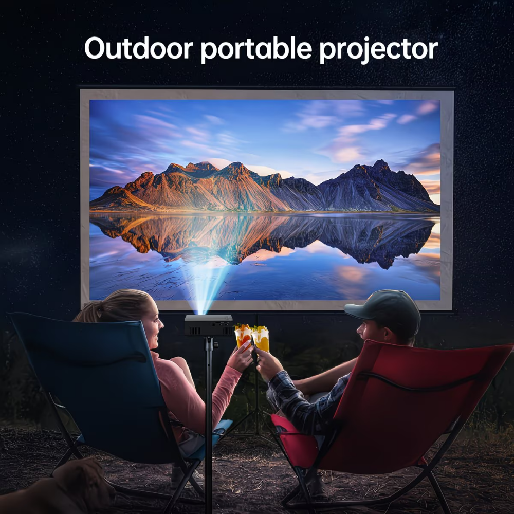 Vistora | Mini proyector compatible con 1080p, altavoz y mando a distancia