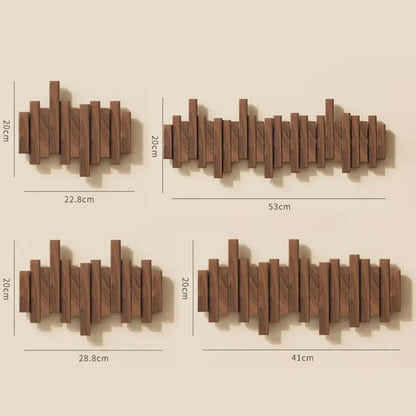 Piano Garderobenleiste – Wandhaken aus Walnuss- oder Buchenholz