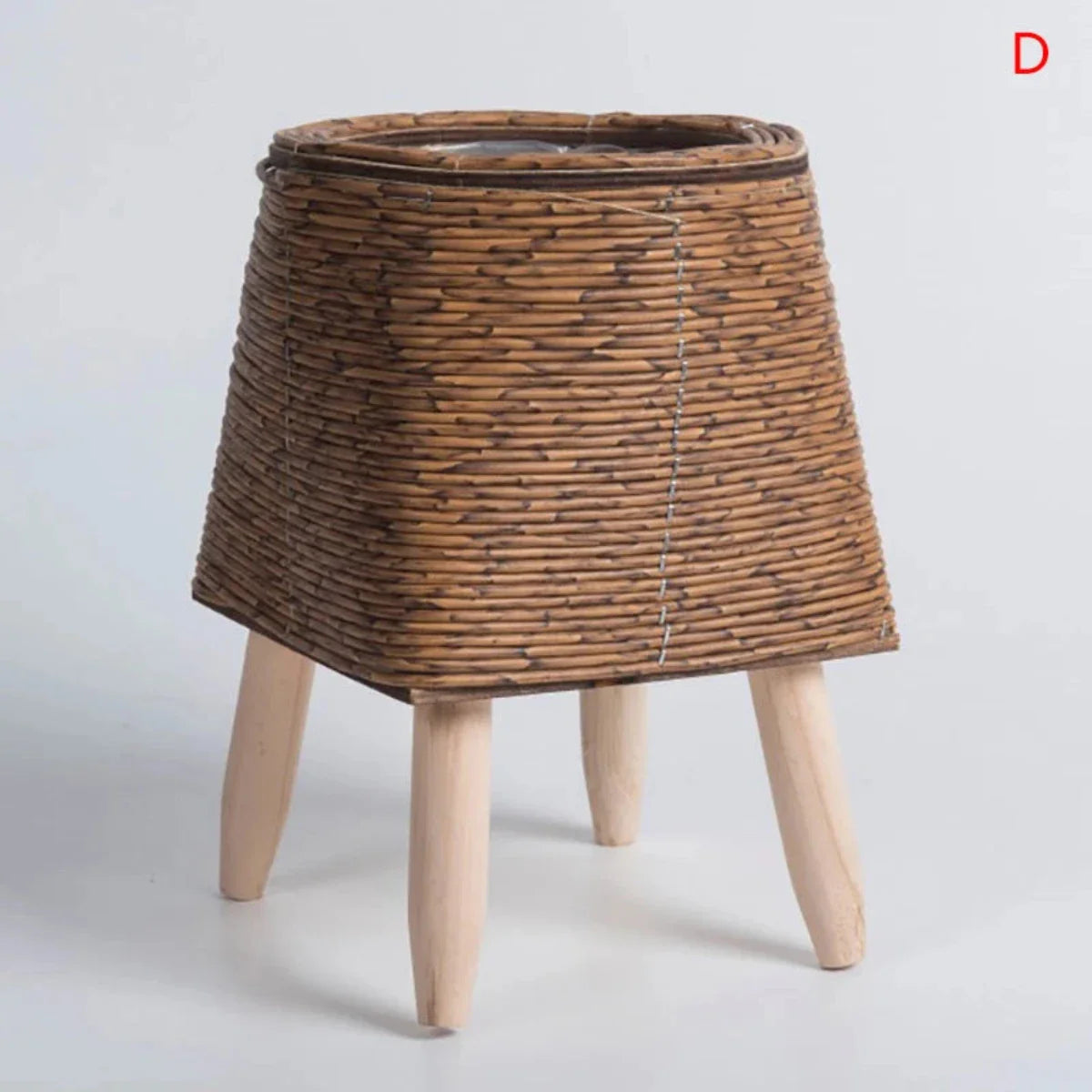 Liora Puck | Vaso per piante color naturale in plastica leggera per interno ed esterno
