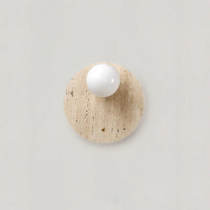Lampada da parete Wabi-Sabi tono naturale – Lampada minimalista con luce calda