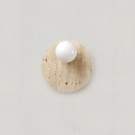 Wabi-Sabi Wandlampe Naturton – Minimalistische Lampe mit warmem Licht