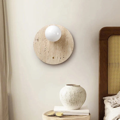Lampada da parete Wabi-Sabi tono naturale – Lampada minimalista con luce calda