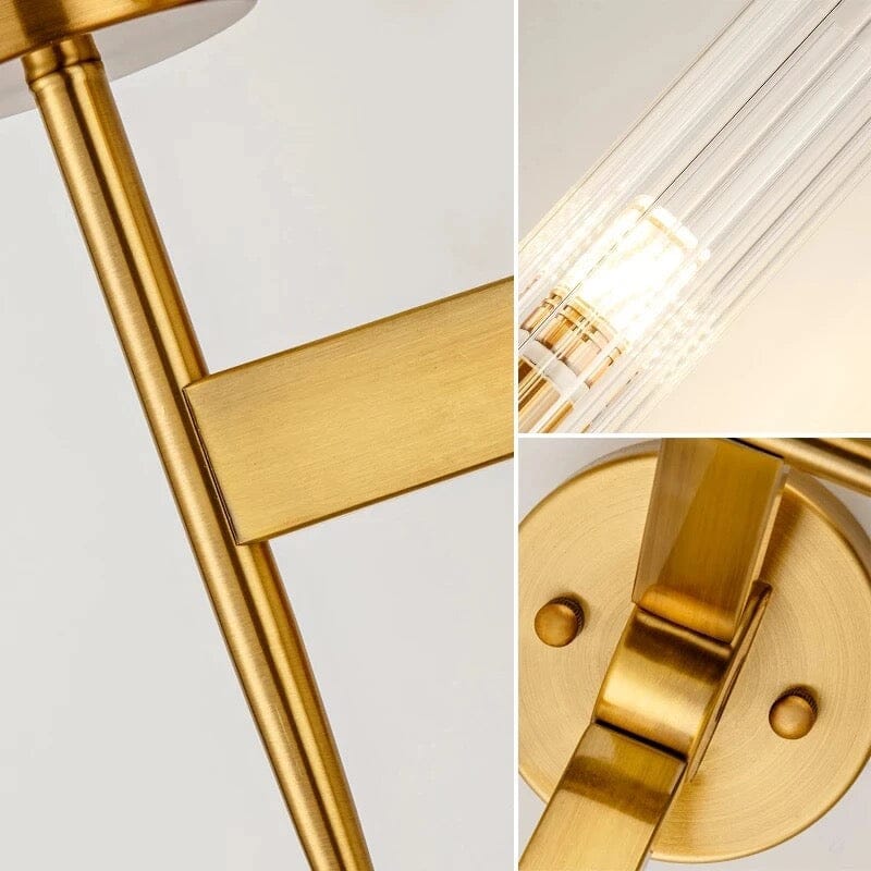 Lampada da parete in vetro – Elegante lampada da parete con vetro a sfera per un living moderno