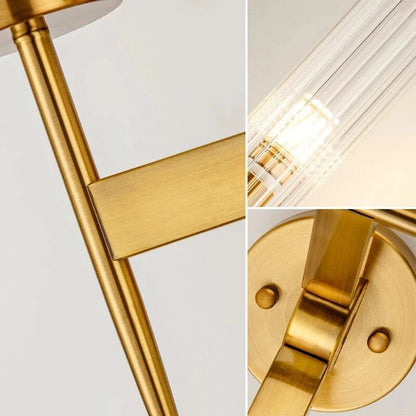 Lampada da parete in vetro – Elegante lampada da parete con vetro a sfera per un living moderno