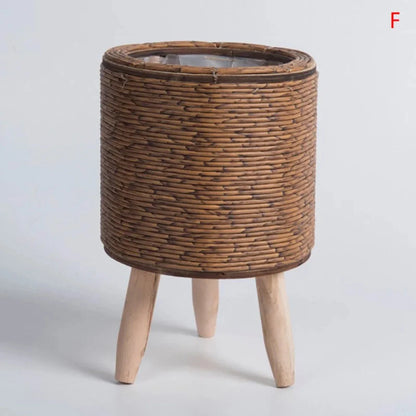Liora Puck | Vaso per piante color naturale in plastica leggera per interno ed esterno
