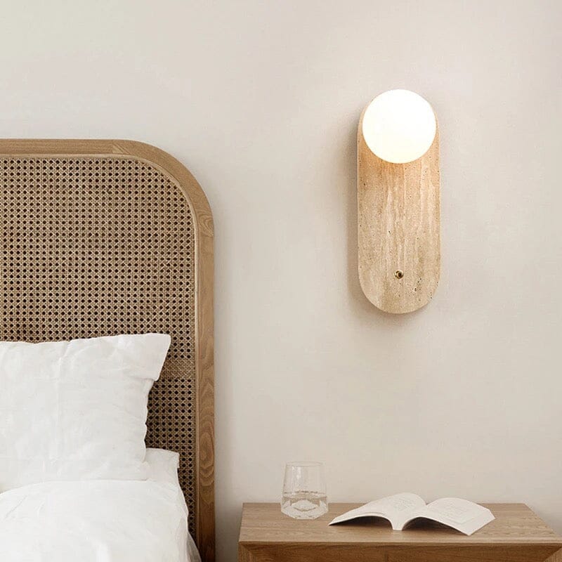 Lampada da parete Wabi-Sabi tono naturale – Lampada minimalista con luce calda