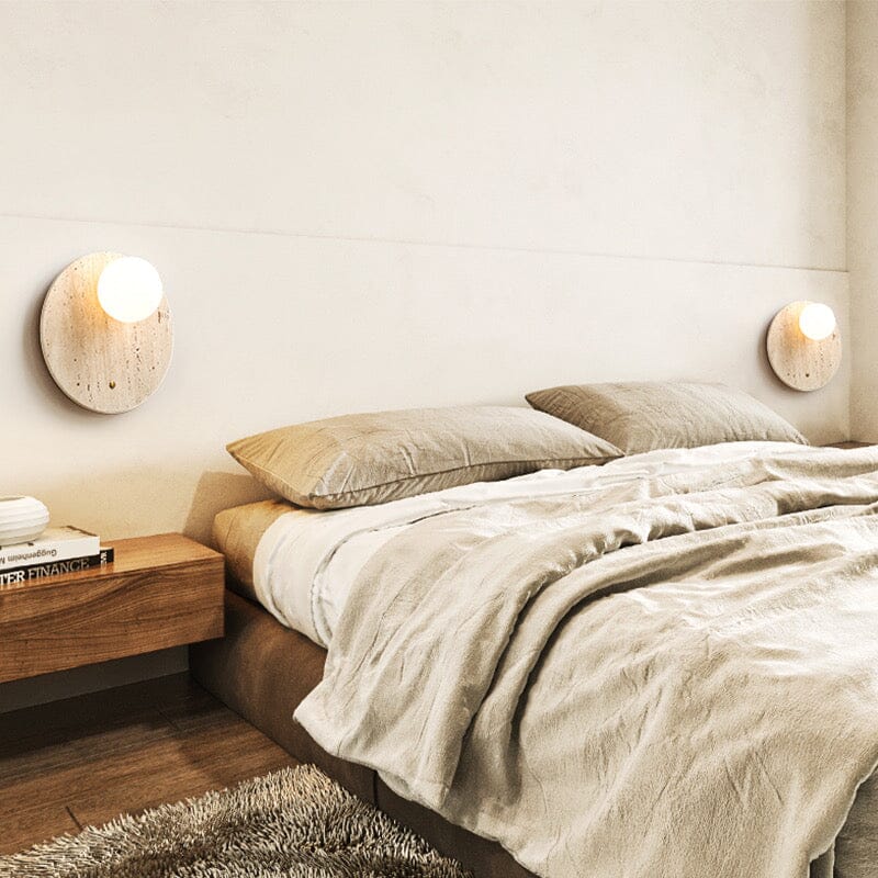 Lampada da parete Wabi-Sabi tono naturale – Lampada minimalista con luce calda