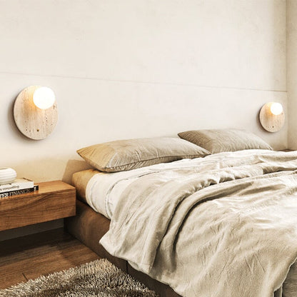 Lampada da parete Wabi-Sabi tono naturale – Lampada minimalista con luce calda