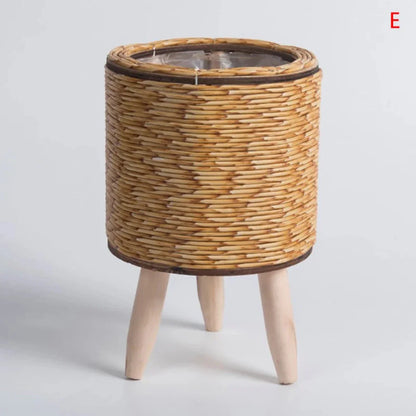Liora Puck | Vaso per piante color naturale in plastica leggera per interno ed esterno