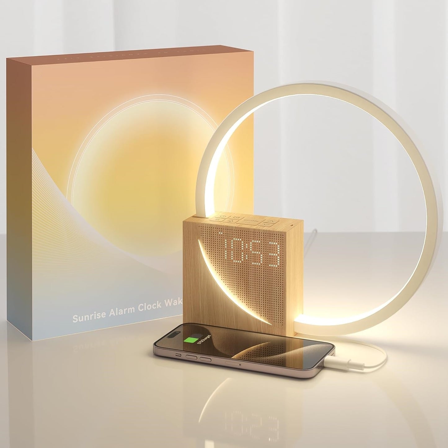 DayZen WakeLight | Sveglia simulatore di alba con luce LED e suoni naturali