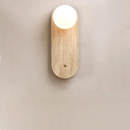 Lampada da parete Wabi-Sabi tono naturale – Lampada minimalista con luce calda