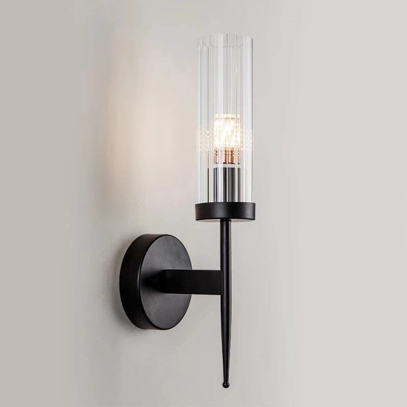 Lampada da parete in vetro – Elegante lampada da parete con vetro a sfera per un living moderno