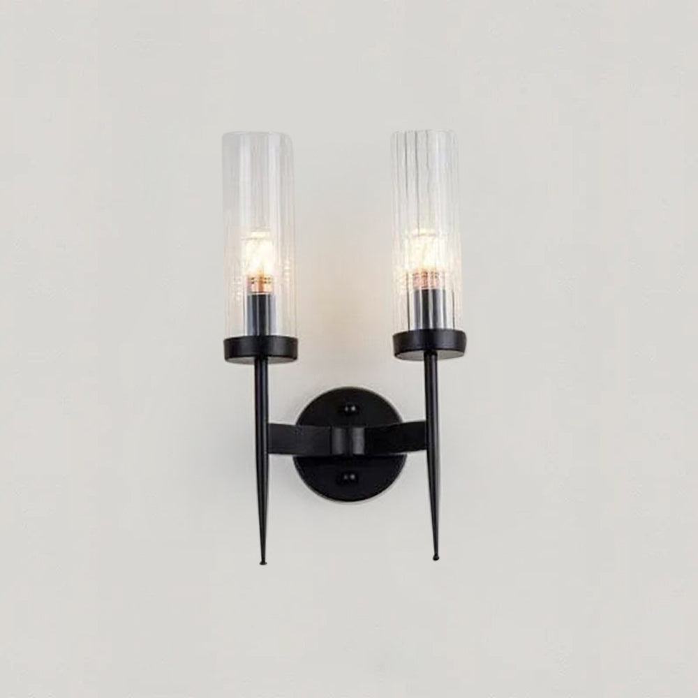 Lampada da parete in vetro – Elegante lampada da parete con vetro a sfera per un living moderno