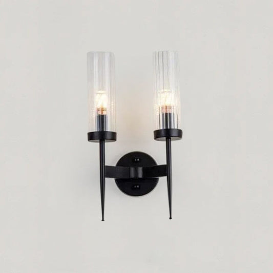 Lampada da parete in vetro – Elegante lampada da parete con vetro a sfera per un living moderno