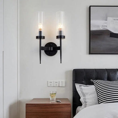 Lampada da parete in vetro – Elegante lampada da parete con vetro a sfera per un living moderno