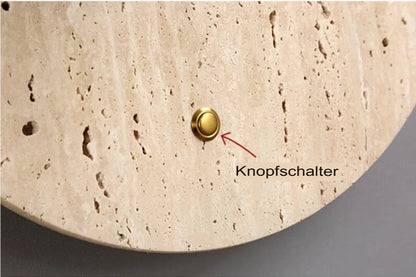 Lampada da parete Wabi-Sabi tono naturale – Lampada minimalista con luce calda