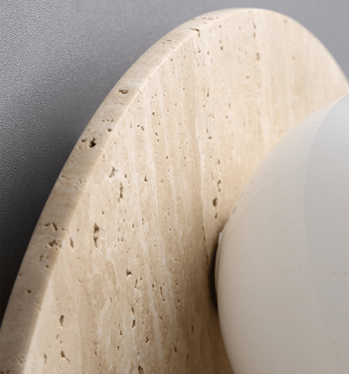 Lampada da parete Wabi-Sabi tono naturale – Lampada minimalista con luce calda