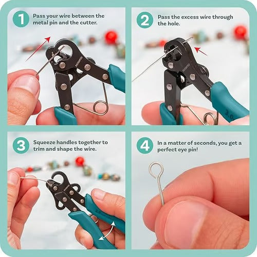 Wirelo | Wire Looping Pliers for Jewellery Making in Carbon Steel, 1.5 to 3 mm