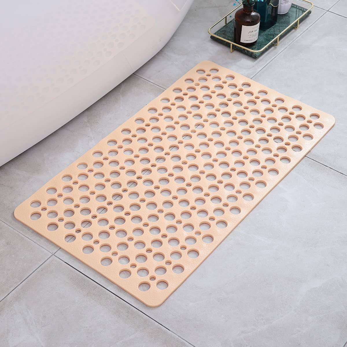 Silvra | Non-Slip Shower Mat with Suction Cups and Quick-Dry Design