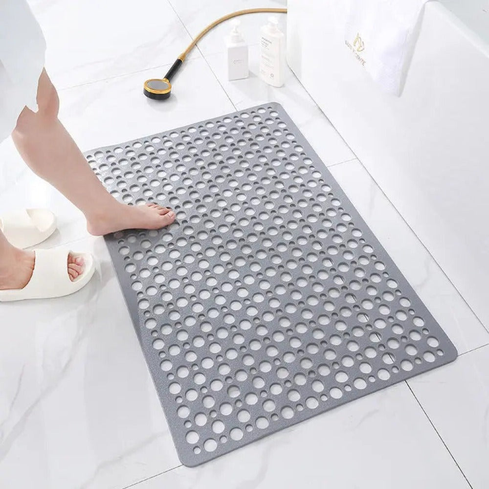 Silvra | Non-Slip Shower Mat with Suction Cups and Quick-Dry Design