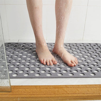 Silvra | Non-Slip Shower Mat with Suction Cups and Quick-Dry Design