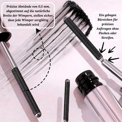 IronEye | Máscara de pestañas resistente al agua para dar volumen sin grumos, 2 piezas