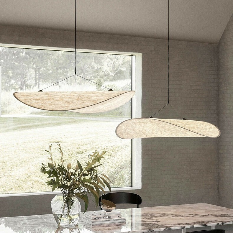 Kumora | Japandi Pendelleuchte mit Seidenschirm, Ø 40 bis 100 cm