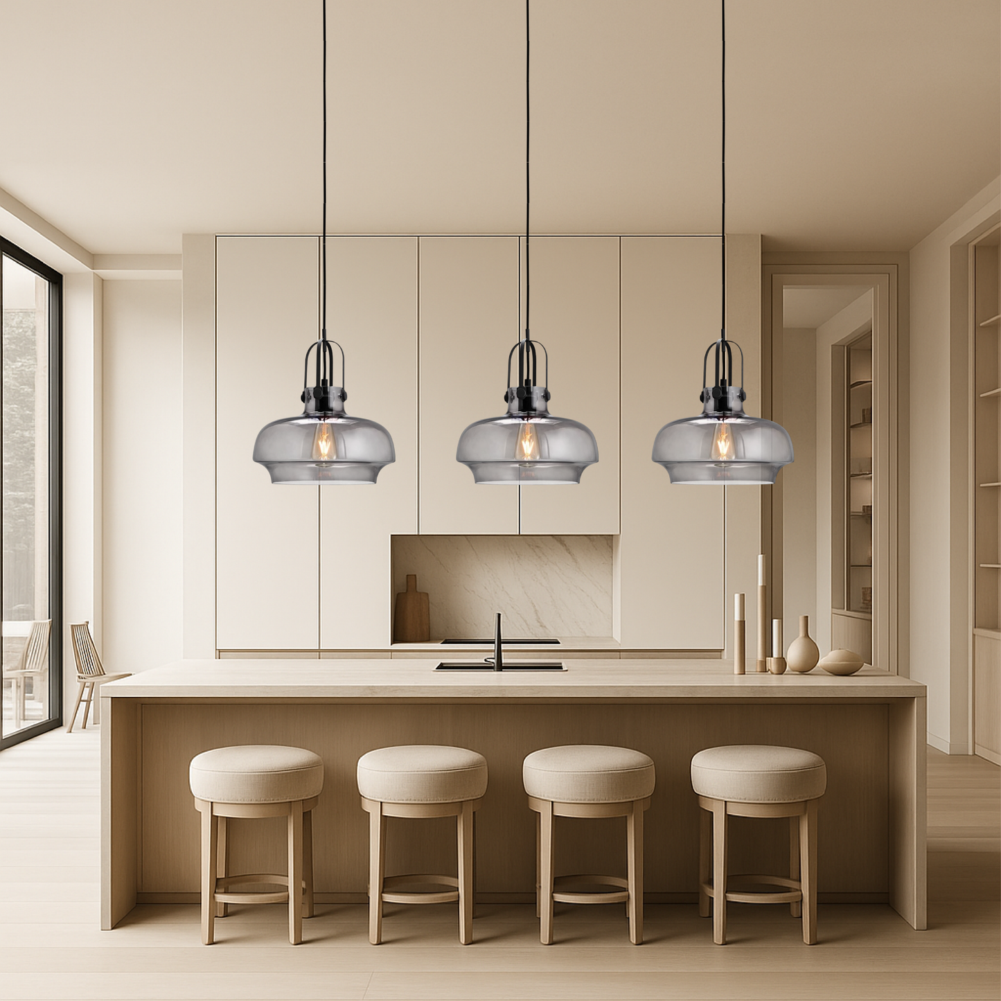 Scalandra | Lampada a sospensione in stile loft in metallo
