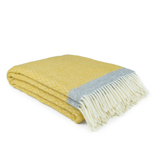 Lammira | Organic Lambswool Throw with Fringes, 130 × 200 cm