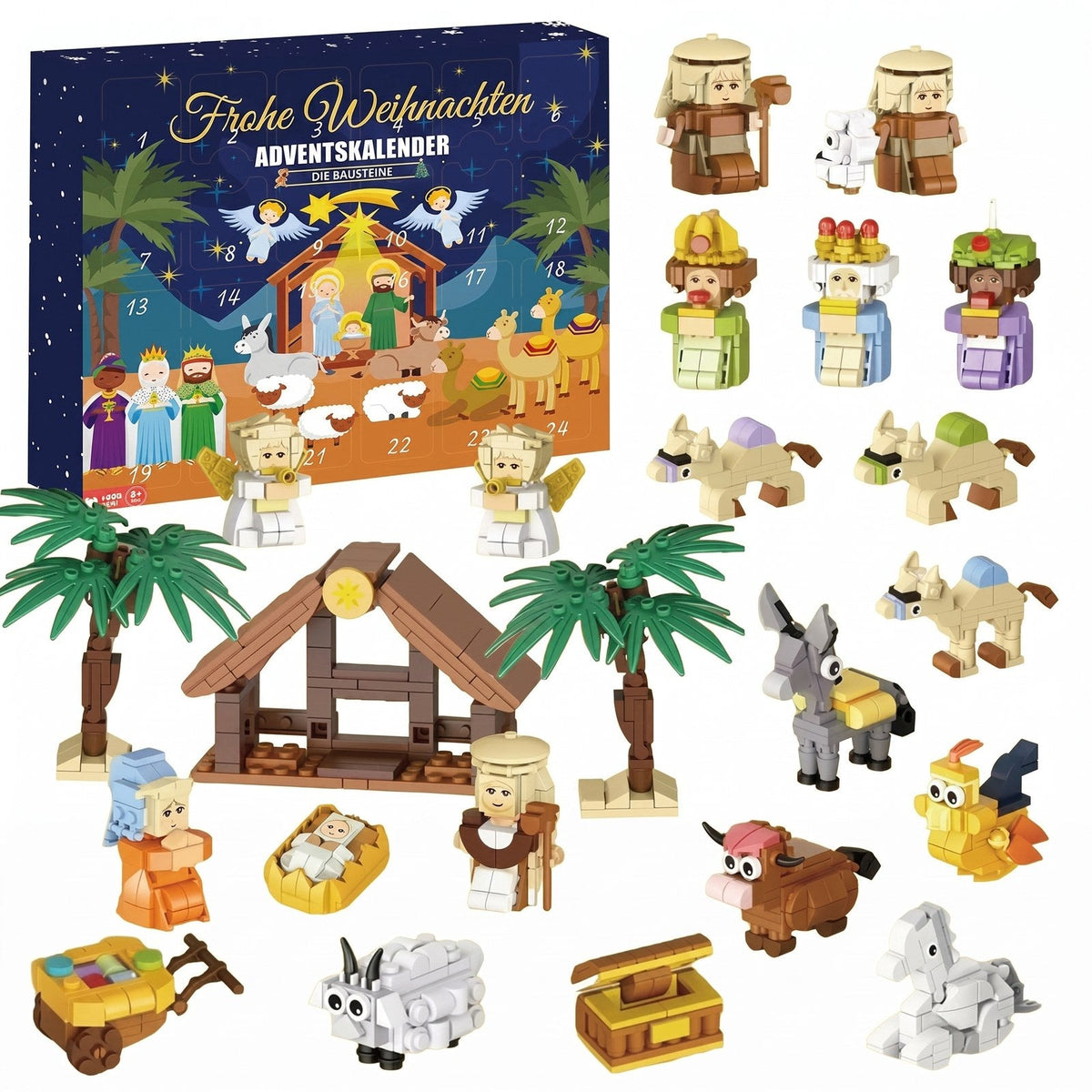 Krippen Bausteine Adventskalender 2026
