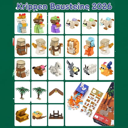 Krippen Bausteine Adventskalender 2026