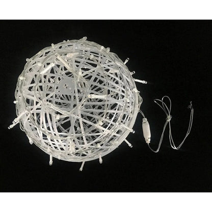 Lumirra | LED Lichterkette mit Rattankugeln, wetterfest für außen, mit Netzstecker