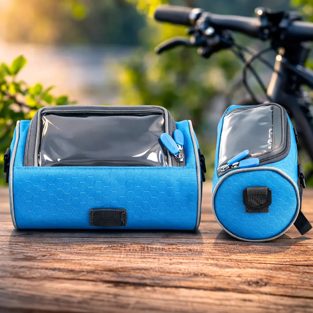 Borsa da manubrio per bicicletta con touchscreen | Borsa impermeabile per bici per cellulare e oggetti di valore | Tourix