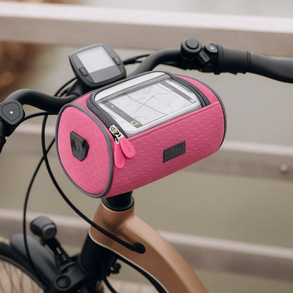 Borsa da manubrio per bicicletta con touchscreen | Borsa impermeabile per bici per cellulare e oggetti di valore | Tourix