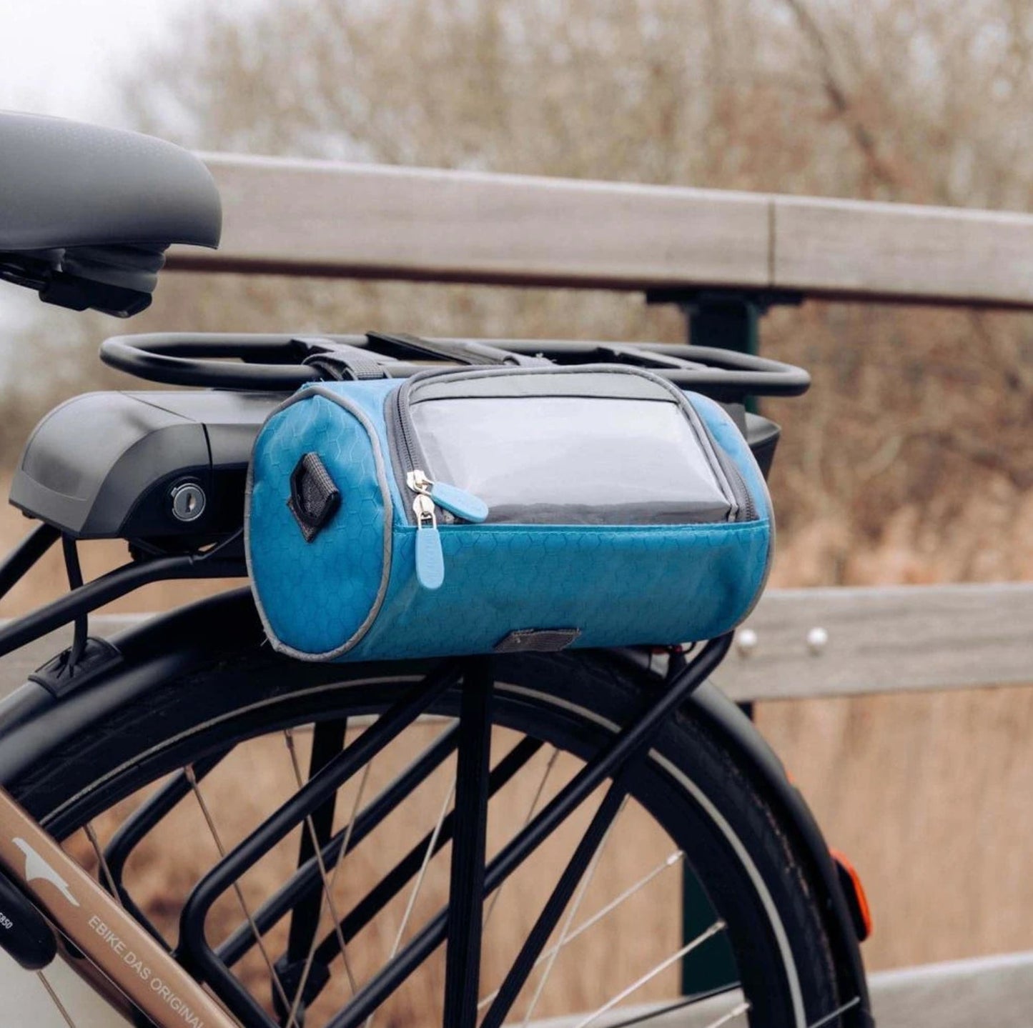Borsa da manubrio per bicicletta con touchscreen | Borsa impermeabile per bici per cellulare e oggetti di valore | Tourix