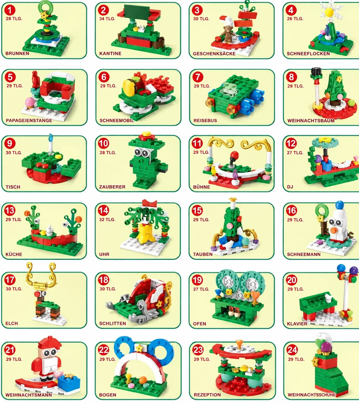 LED Bausteine Adventskalender 2026