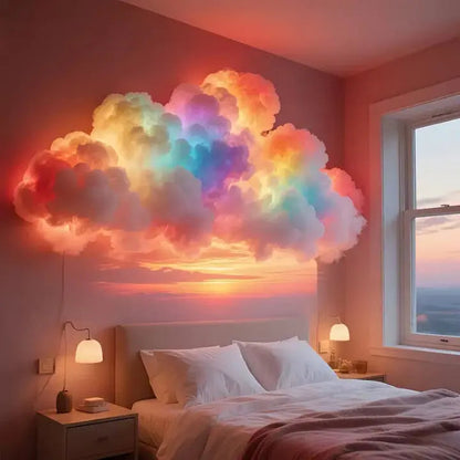 CloudAura | LED Wolkenlampe für die Wand mit RGB, App und USB