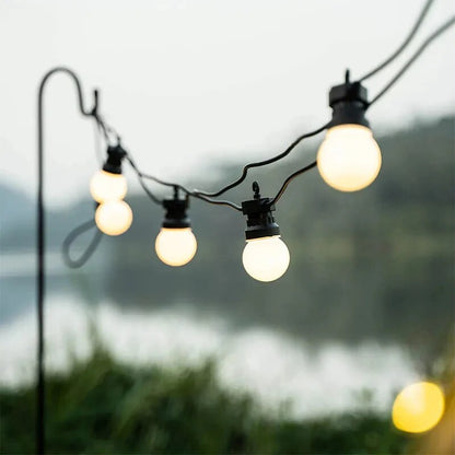 Gardiva | Wasserdichte LED-Lichterkette mit G50-Glühbirnen für Garten