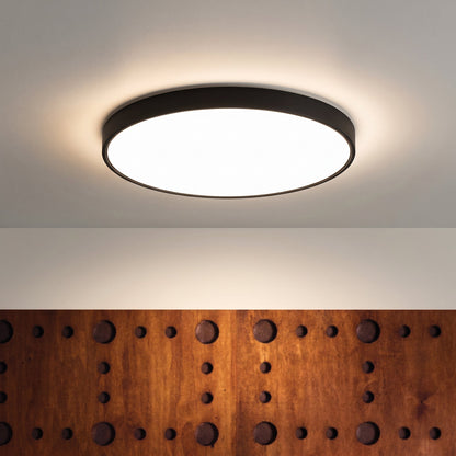 Planida | Ultraflache LED Deckenleuchte aus Eisen, Warmweiß, Ø 23–37 cm