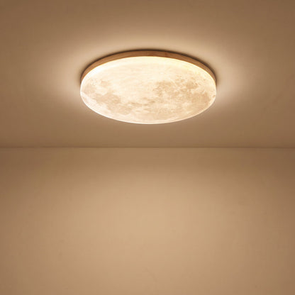 Lunavira | Runde LED Deckenleuchte im Mond-Design, optional dimmbar, Ø 26–48 cm