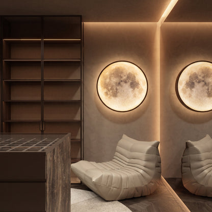 Selunia | Mond Wandleuchte innen mit LED und App-Steuerung, Ø 40 bis 100 cm