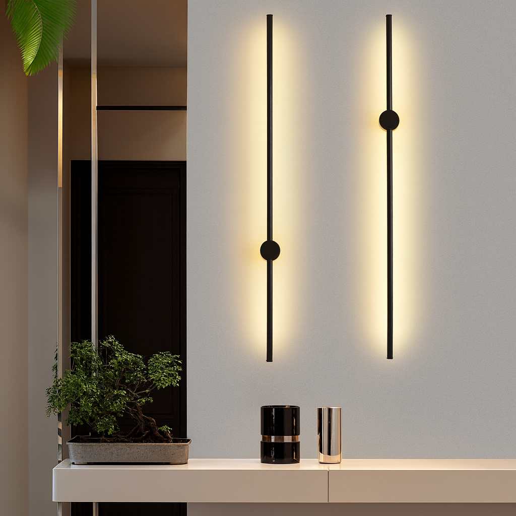 Strivola | LED Wandleuchte innen aus Eisen und Acryl, 60 bis 120 cm