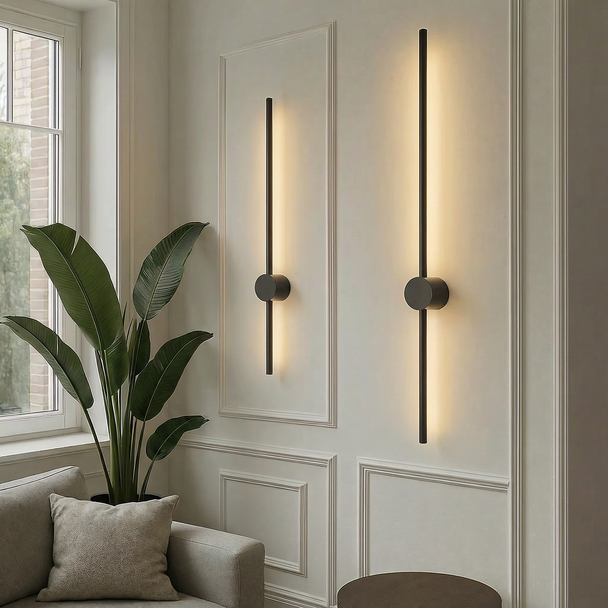 Strivola | LED Wandleuchte innen aus Eisen und Acryl, 60 bis 120 cm