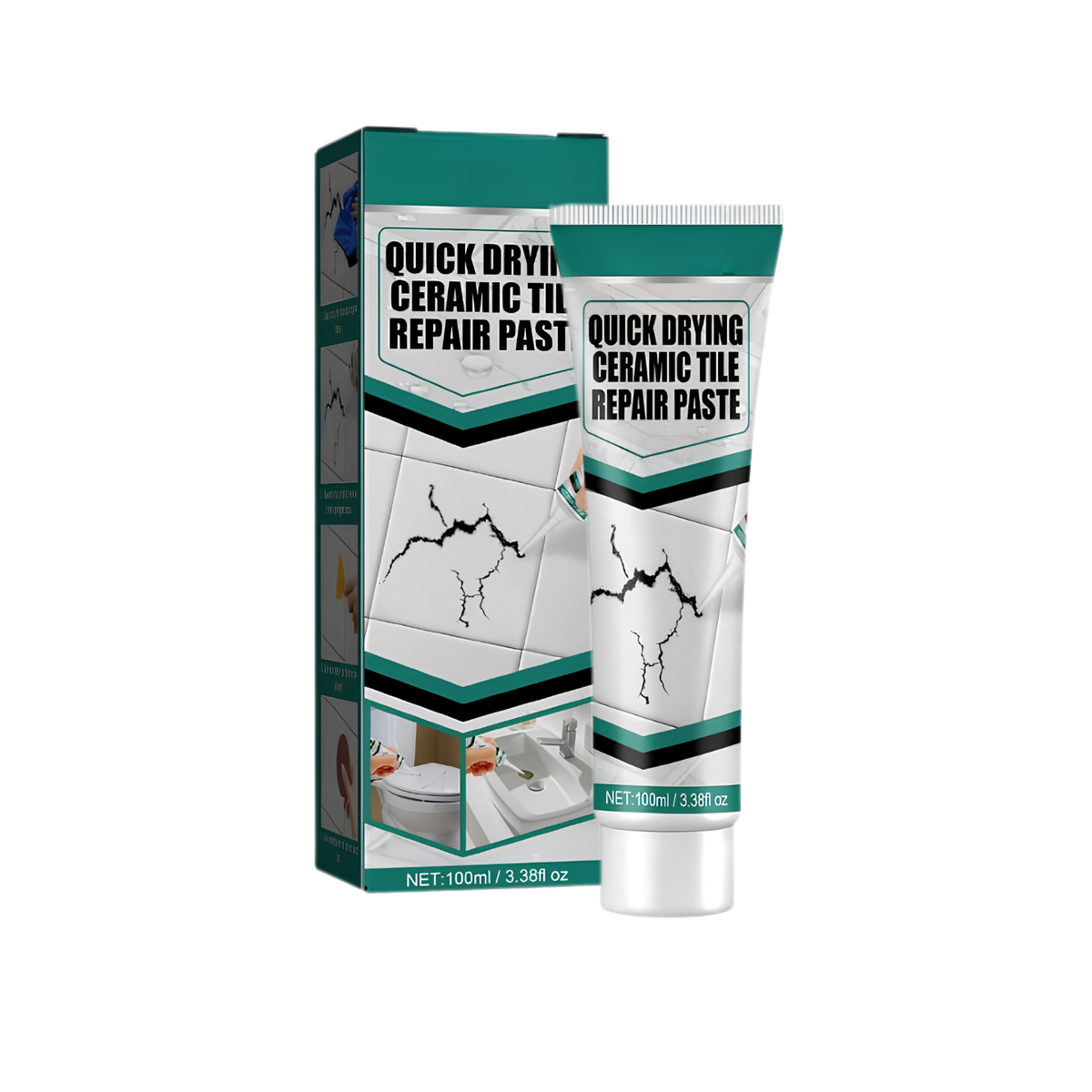 Corino | Tile Repair Paste 100 ml with Spatula and Sandpaper