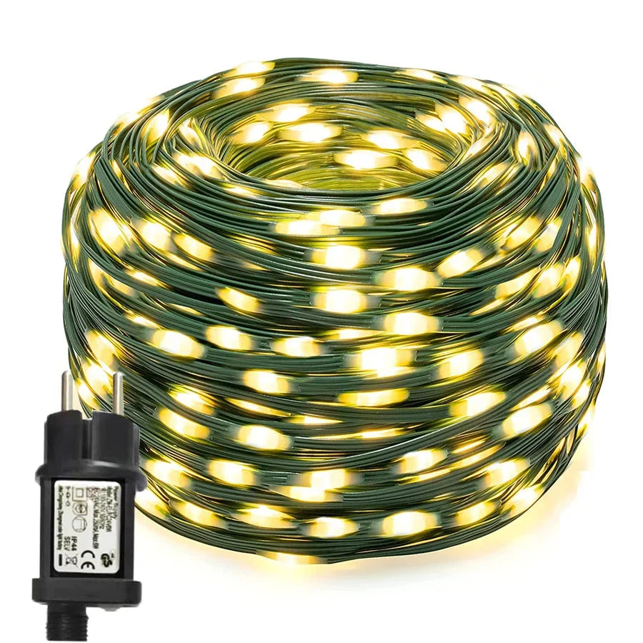 LumiFest | LED Lichterkette außen IP65, 10–100 m, mehrere Lichtmodi