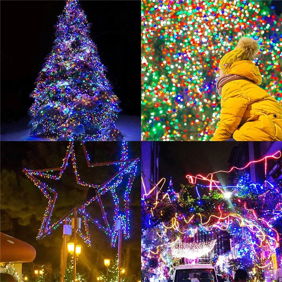 LumiFest | LED Lichterkette außen IP65, 10–100 m, mehrere Lichtmodi