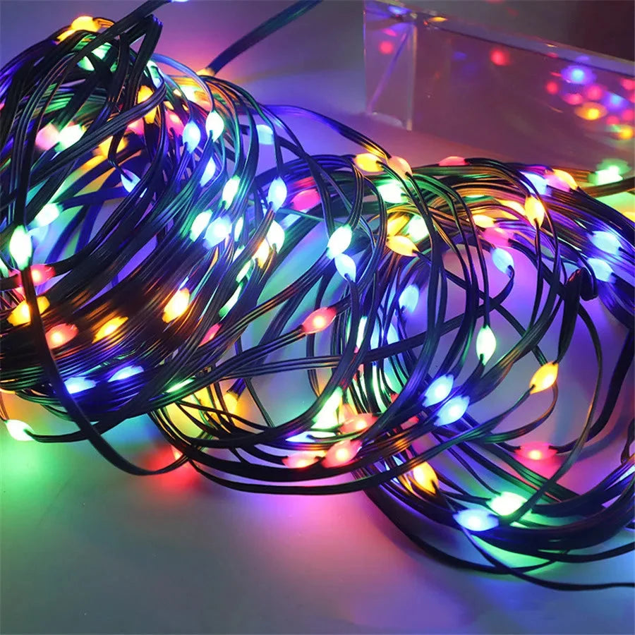 LumiFest | LED Lichterkette außen IP65, 10–100 m, mehrere Lichtmodi