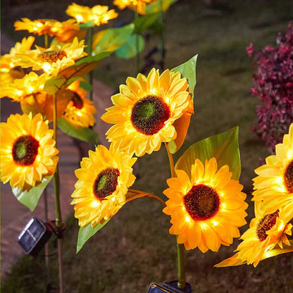 Solbloom Aurea | Lampada a girasole solare per il giardino