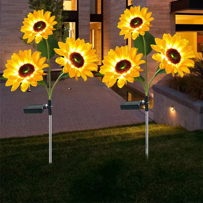 Solbloom Aurea | Lampada a girasole solare per il giardino