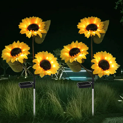 Solbloom Aurea | Lampada a girasole solare per il giardino